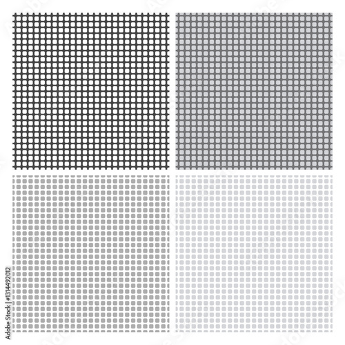 Stylish geometric pattern in variations of gray color. Modern trendy mosaics background in classical gray shades for web design, illustration, marketing materials, branding, digital projects, etc. 