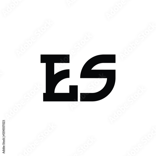 Free Download ES monogram logo design letter text name symbol monochrome logotype alphabet character simple logo - GFXLoad