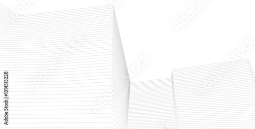 Abstract geometric shape - vector 3d drawing