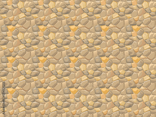 Seamless pattern vector illustration of a stone
