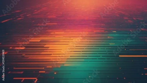 Colorful Abstract Pattern of Diagonal Lines Creating Dynamic Movement in a Digital Space