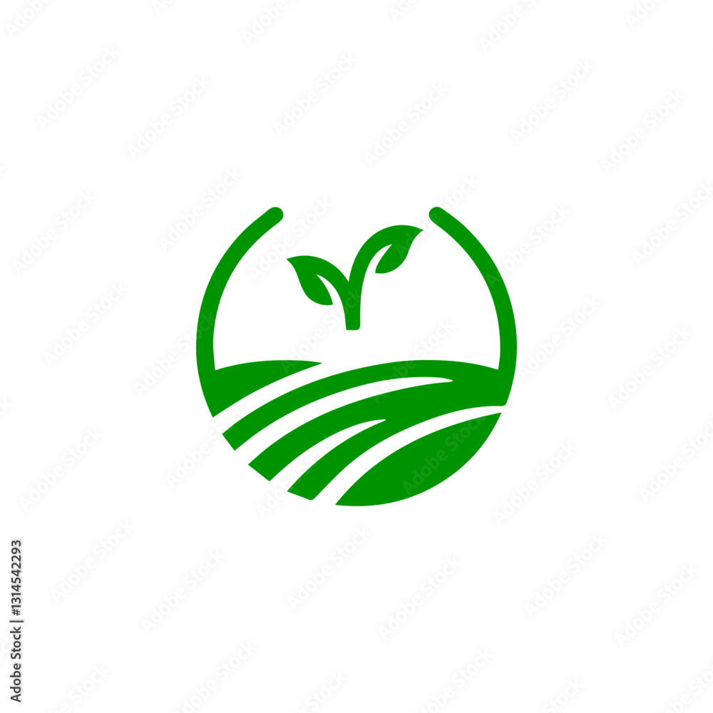 modern and minimalist agriculture and farming logo modern and minimalist agriculture and farming logo