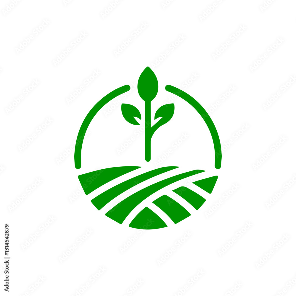 modern and minimalist agriculture and farming logo modern and minimalist agriculture and farming logo