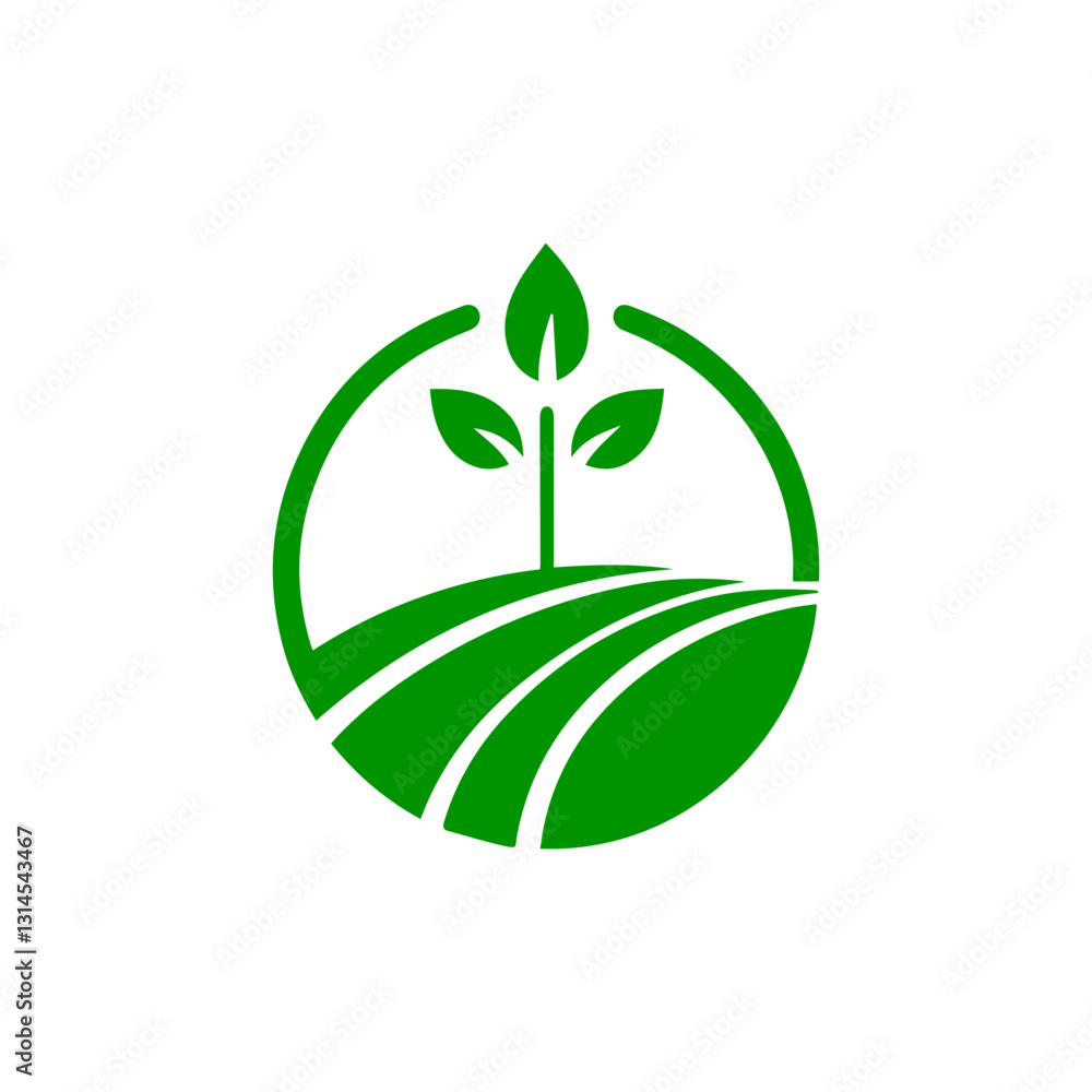 modern and minimalist agriculture and farming logo modern and minimalist agriculture and farming logo