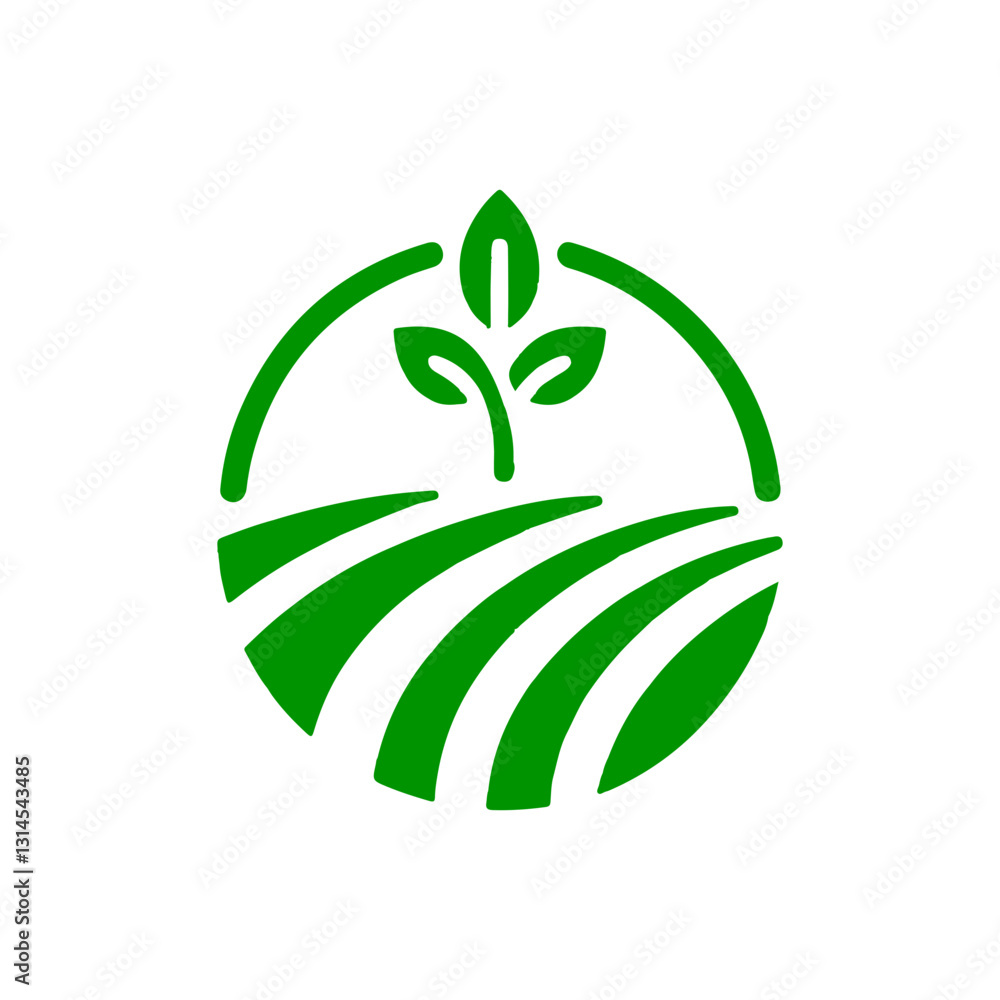 modern and minimalist agriculture and farming logo modern and minimalist agriculture and farming logo