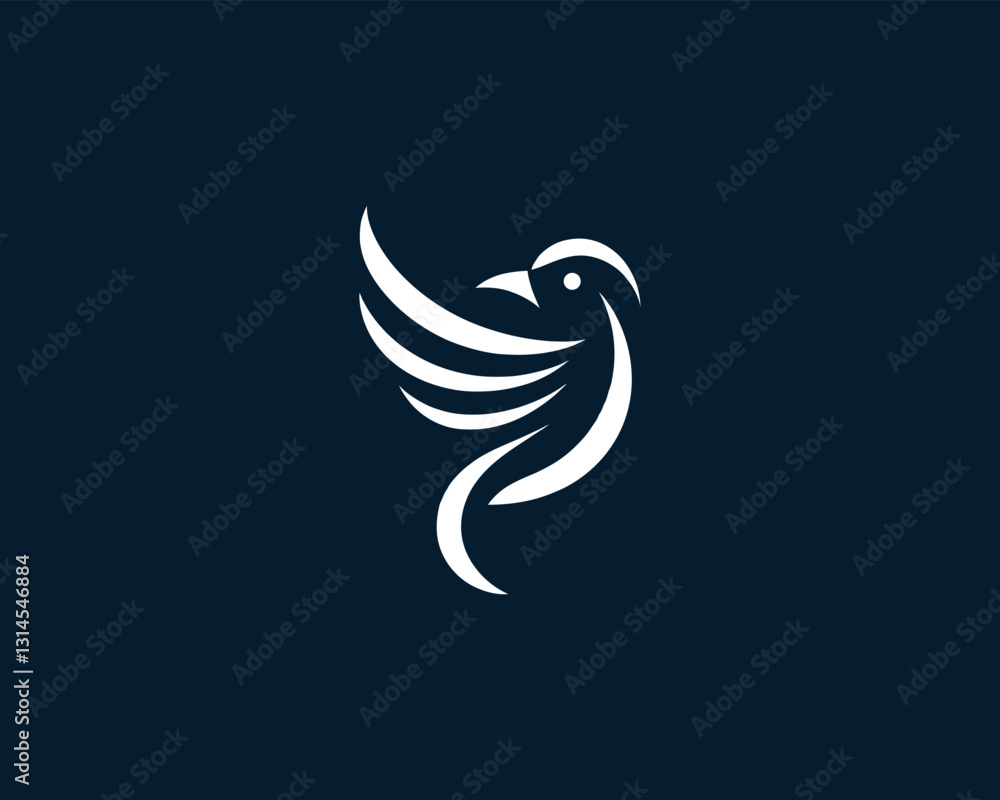 Fototapeta premium vector illustration of a bird