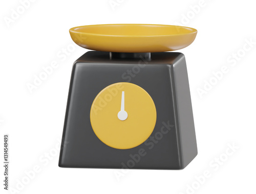 3d balence scale icon 