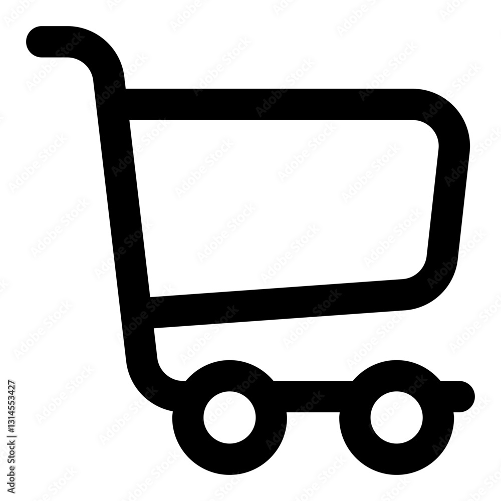 Shopping Cart Line Icon 1. Vector Illustration. Symbol of E-commerce and Online Purchase Shopping Cart Line Icon 1. Vector Illustration. Symbol of E-commerce and Online Purchase