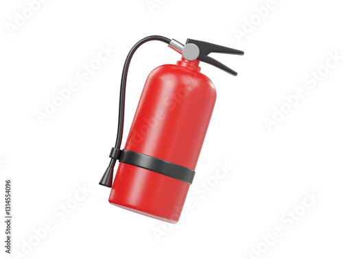 Extinguisher icon isolated 3d