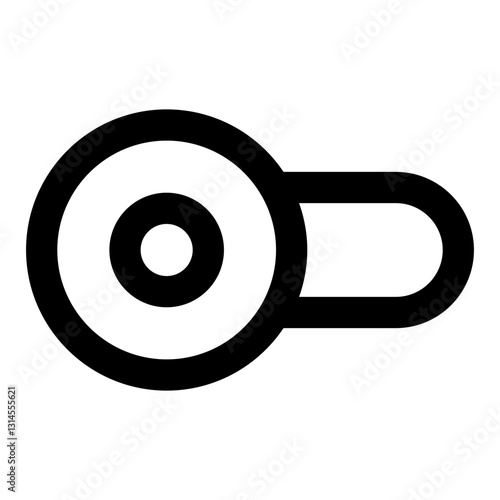 Enable Line Icon. Vector Illustration. Symbol of Activation and Power On