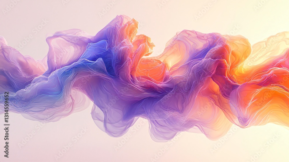 Abstract Flowing Fabric Hues Abstract Flowing Fabric Hues