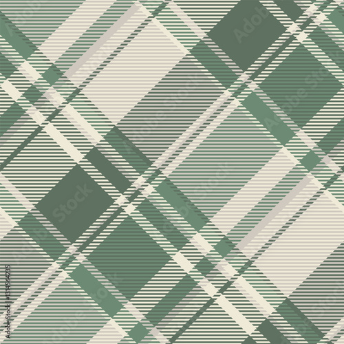 Underwear check textile texture, indoor plaid tartan fabric. Royalty seamless background vector pattern in pastel and pastel grey colors.