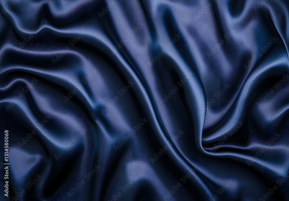 abstract view of a silky cloth with a blue color that exudes luxury and elegance abstract view of a silky cloth with a blue color that exudes luxury and elegance