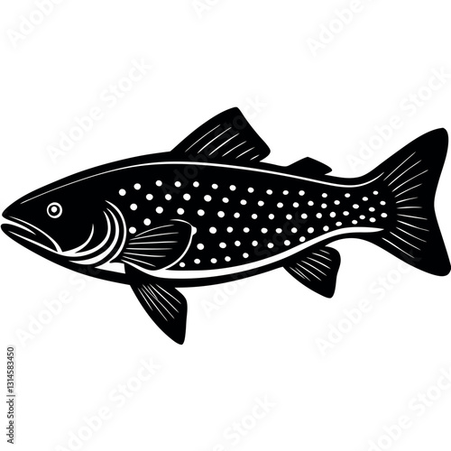 vector illustration of a fish