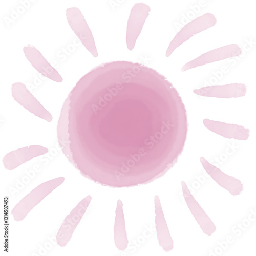 Pink sun