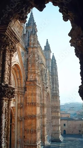An Ancient Cathedral with Intricate Architectural Details