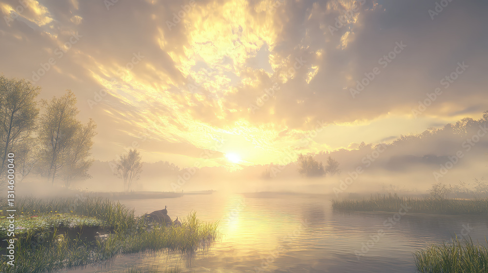 Obraz premium Golden Skies – Breathtaking Sunrises & Dreamy Sunsets