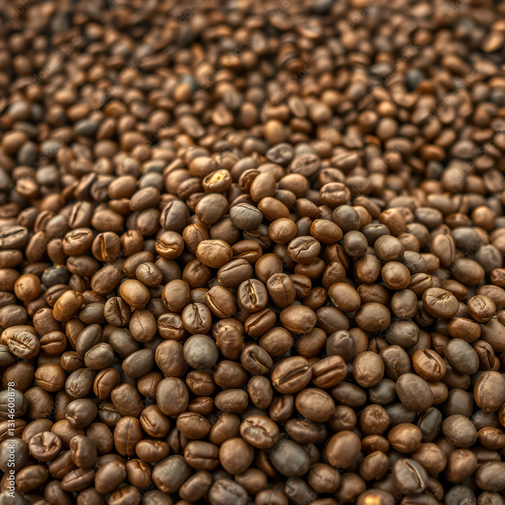 piles of raw or unroasted coffee beans video stock