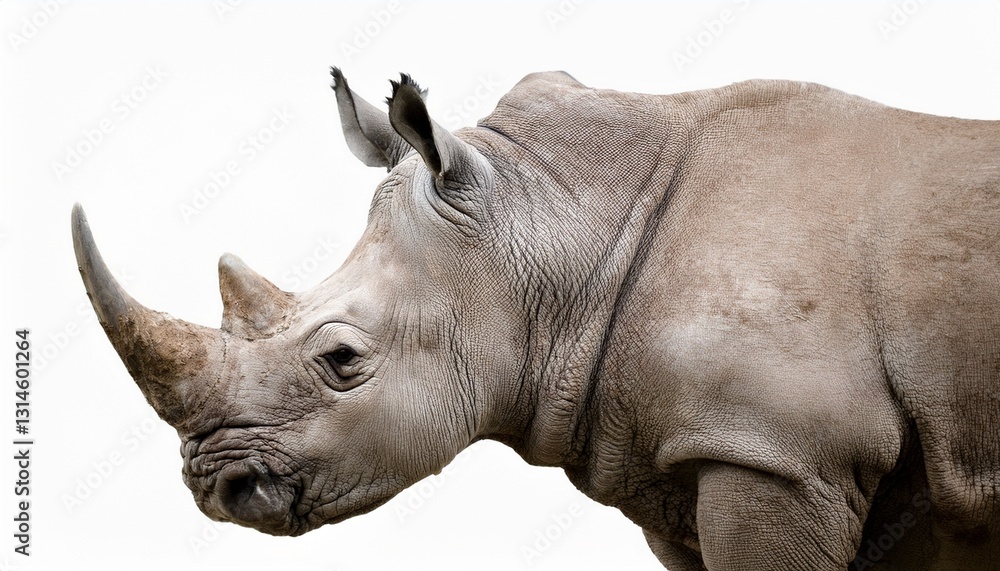 Fototapeta premium rhino isolated on white background