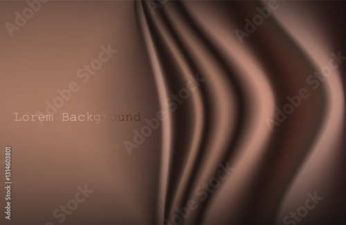 luxury brown fabric.  modern background with radiance. Product presentation. vector illustration. mocha mousse fabric. luxurious canvas in brown color