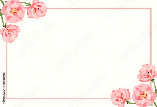 cherry blossoms in pixel style