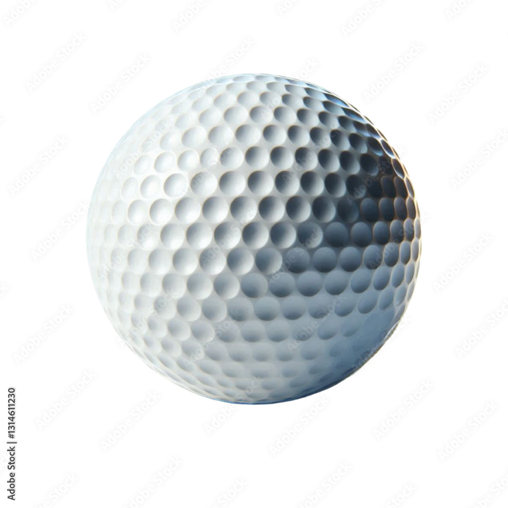 golf ball on white golf ball on white