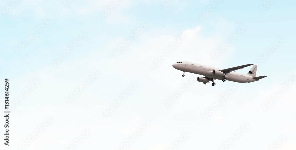 ULTRA HD. Airplane flies in blue sky. Travel. Airplane takes off against the background of blue sky. ULTRA HD. Airplane flies in blue sky. Travel. Airplane takes off against the background of blue sky.