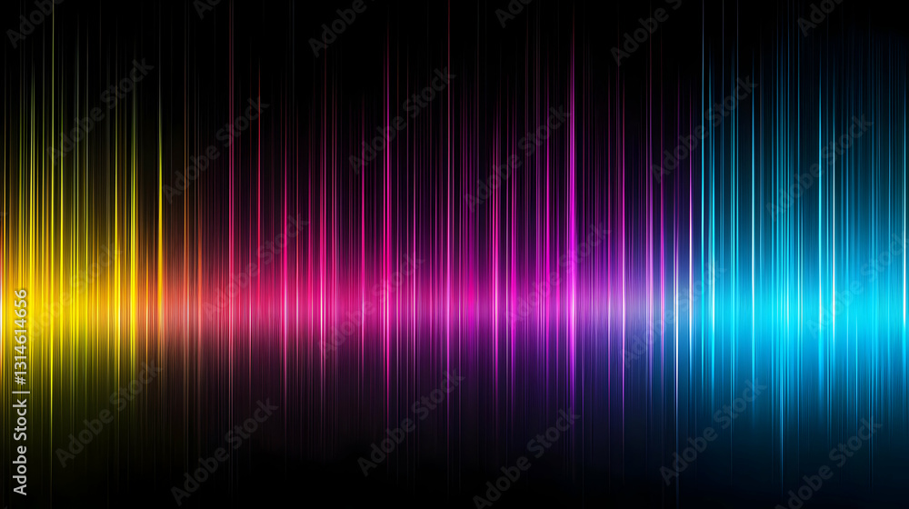 Vivid Vibrant Vertical Bars Of Rainbow Colors Gradient On A Black Background Depicting A Music Equalizer Vivid Vibrant Vertical Bars Of Rainbow Colors Gradient On A Black Background Depicting A Music Equalizer