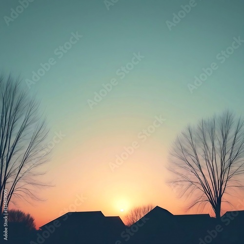 sunrise in the mountains