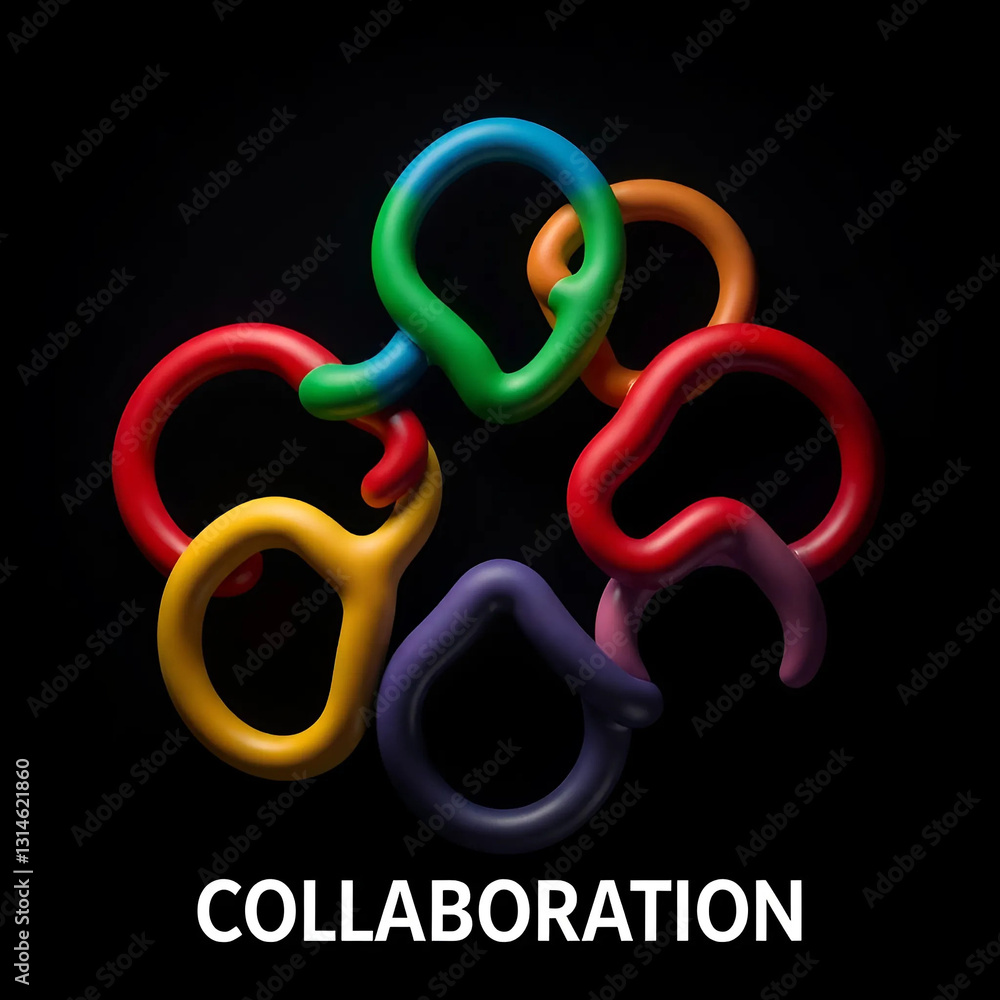 Obraz premium teamwork and collaboration concept illustration
