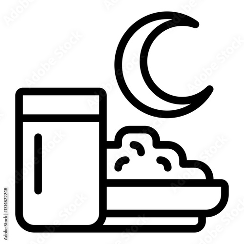 Nighttime Snack with Milk and Cookies