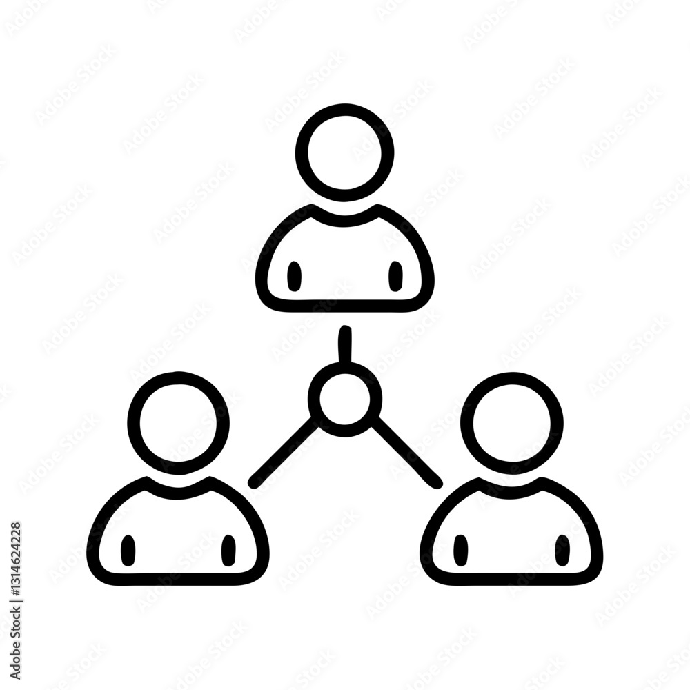 business team social network icon vector illustration business team social network icon vector illustration