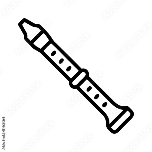 flute icon vector illustration