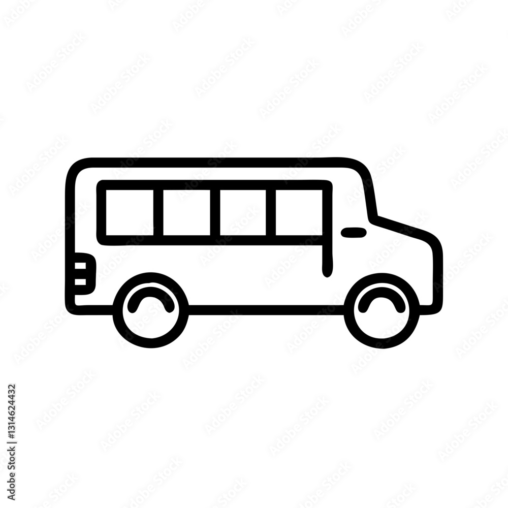 school bus icon vector illustration school bus icon vector illustration