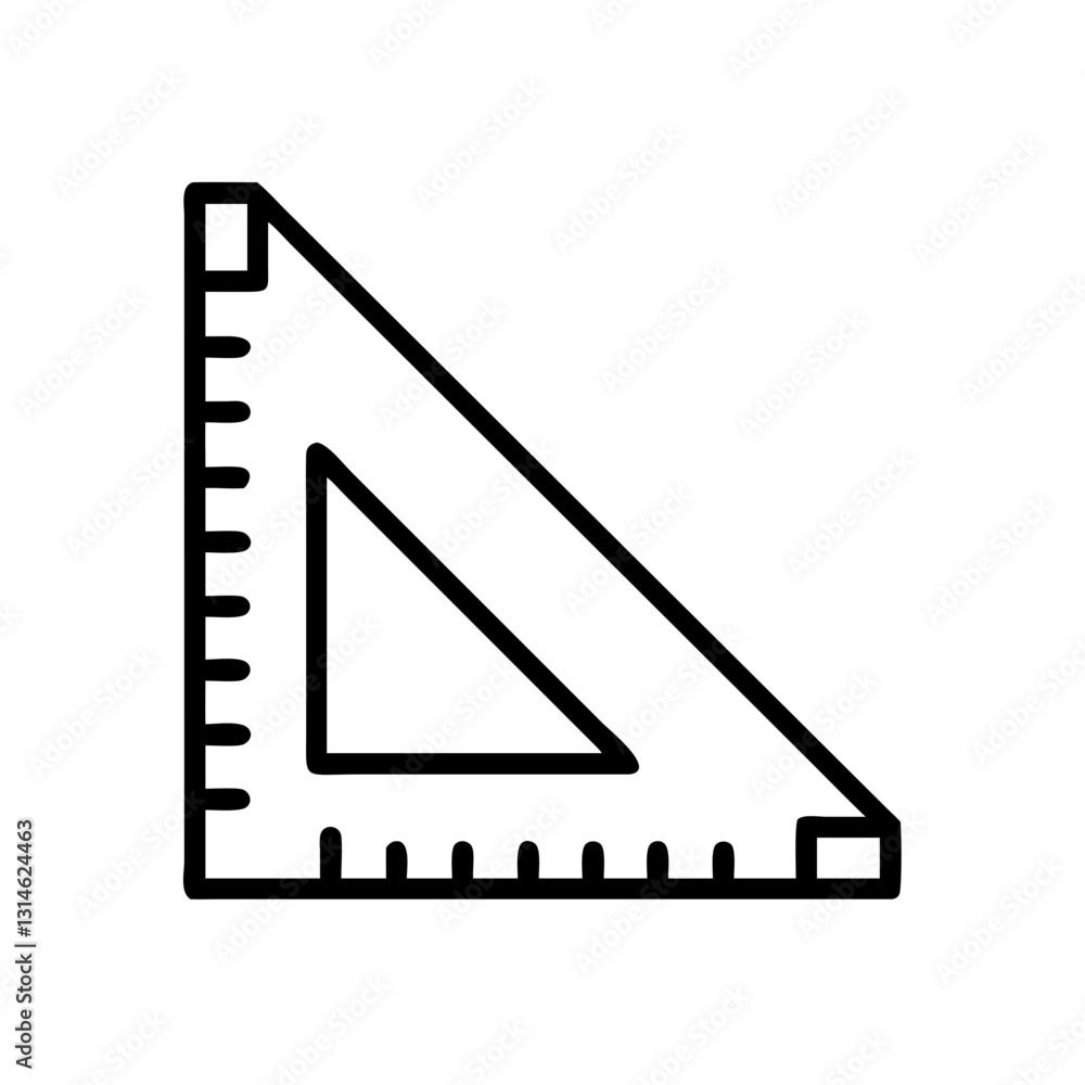 triangle scale ruler vector illustration triangle scale ruler vector illustration