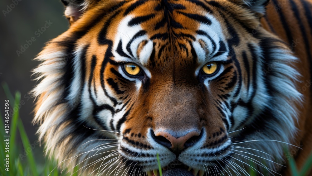 Naklejka premium Close-up encounter with a Tiger.