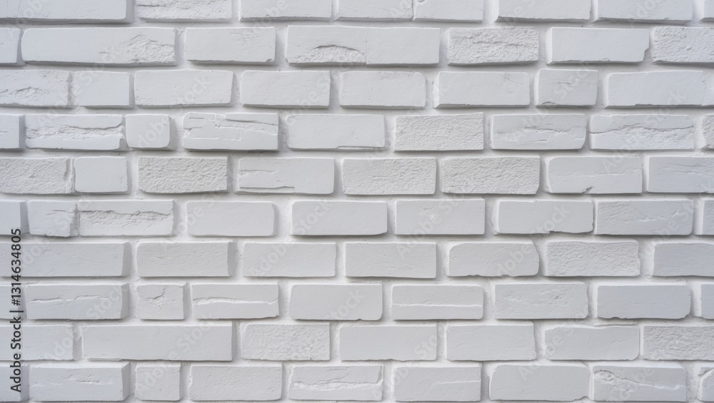 Elegant white brick exterior wall design as backdrop Elegant white brick exterior wall design as backdrop