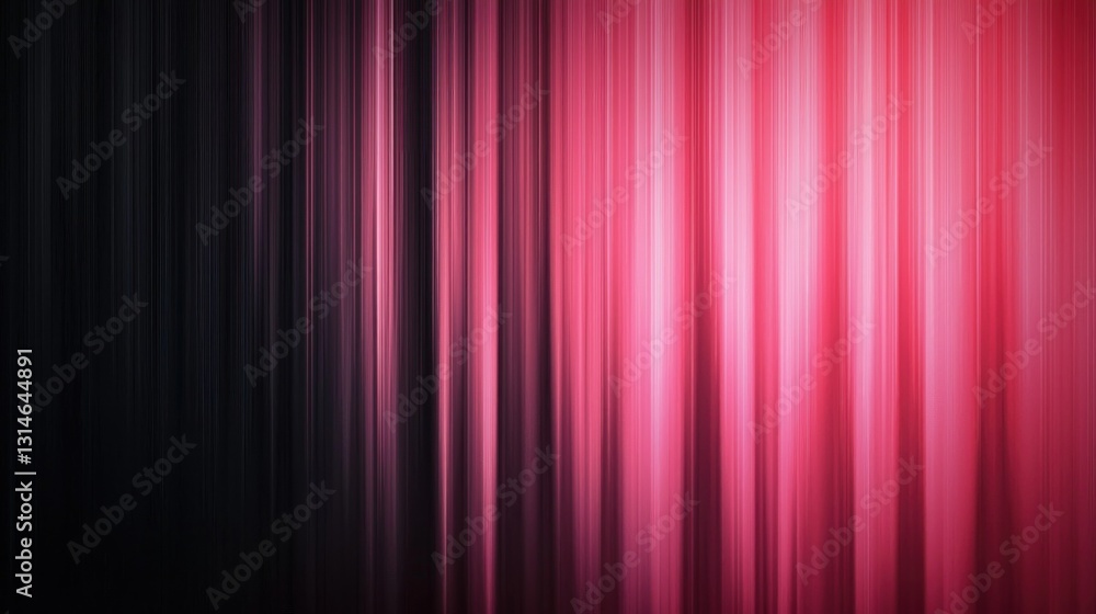 Fototapeta premium Dramatic Pink and Black Draped Curtain Background