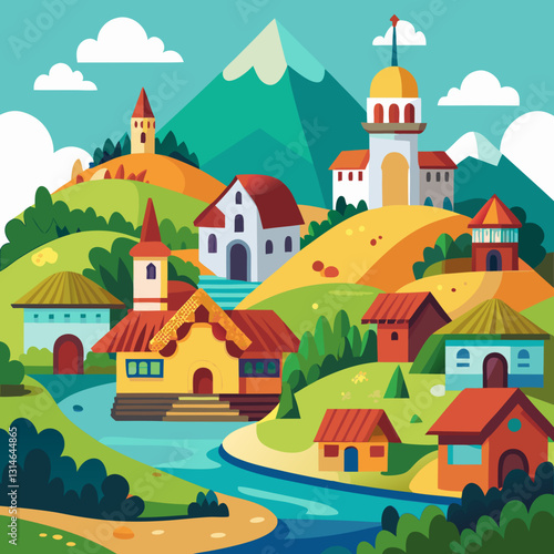 village in the mountains