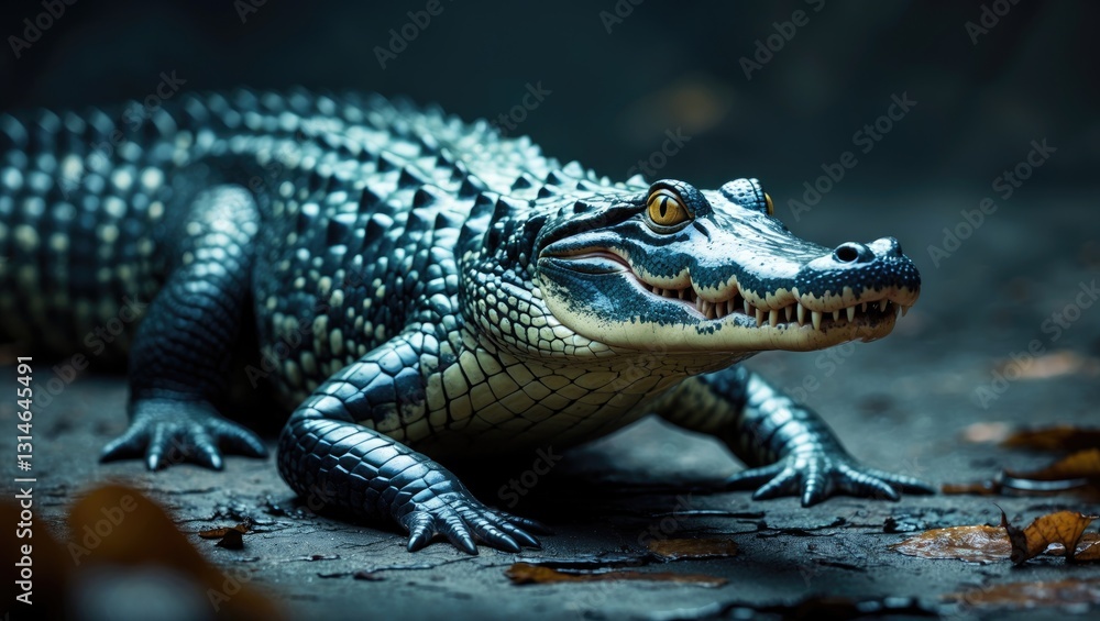 Fototapeta premium Caiman crocodilus (Crocodilia)