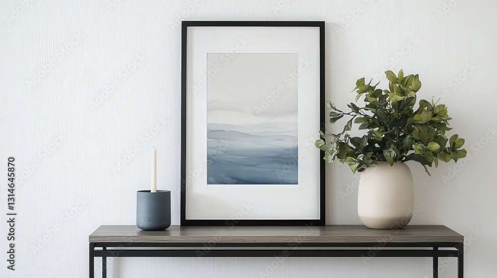Fototapeta premium Serene Coastal Abstract Art Print in Modern Home Decor