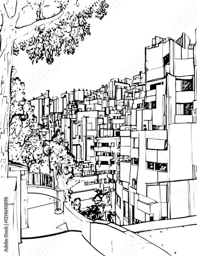 barcelona, coloring page, architecture, arch, building, corridor, stone, column, europe, ancient, arches, arcade, interior, church, abbey, old, arc, medieval, cloister, italy, light, monastery, archwa