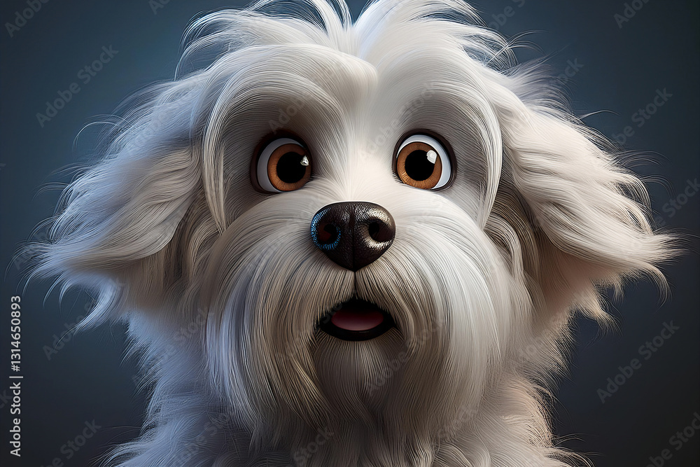 Naklejka premium Hundeportrait