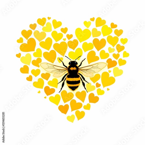 Honeybee Heart of Gold