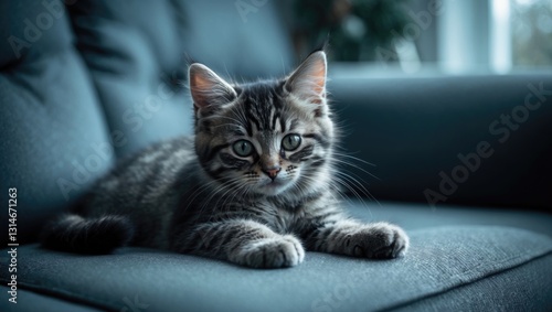 Wallpaper Mural the kitten is resting on the couch Torontodigital.ca