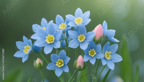 Flowers forget-me-not essential in nature park photo