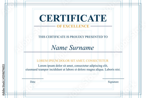 Achievement certificate design template (1)