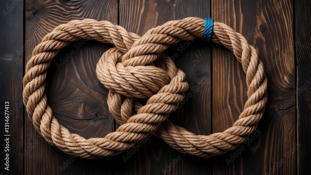 Obraz premium Old image name: gallows knot. Hangman's noose. Rope node.