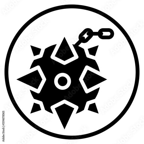 mace glyph icon