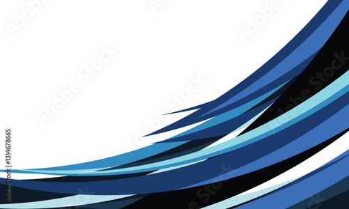 Blue geometric stripes racing background for car wrap sticker